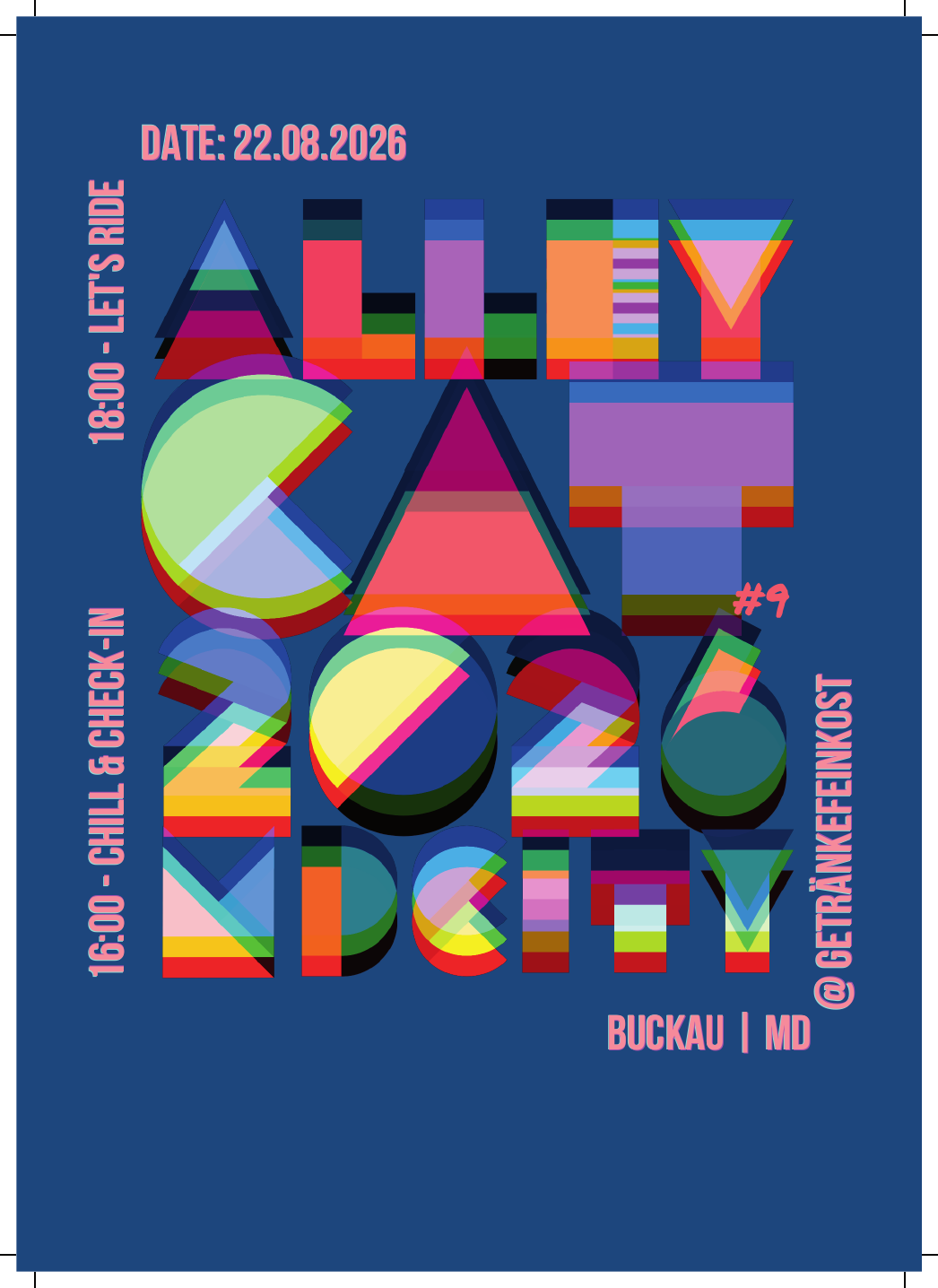 Alleycat MD City #9 Flyer mit Datum 22.08.2026