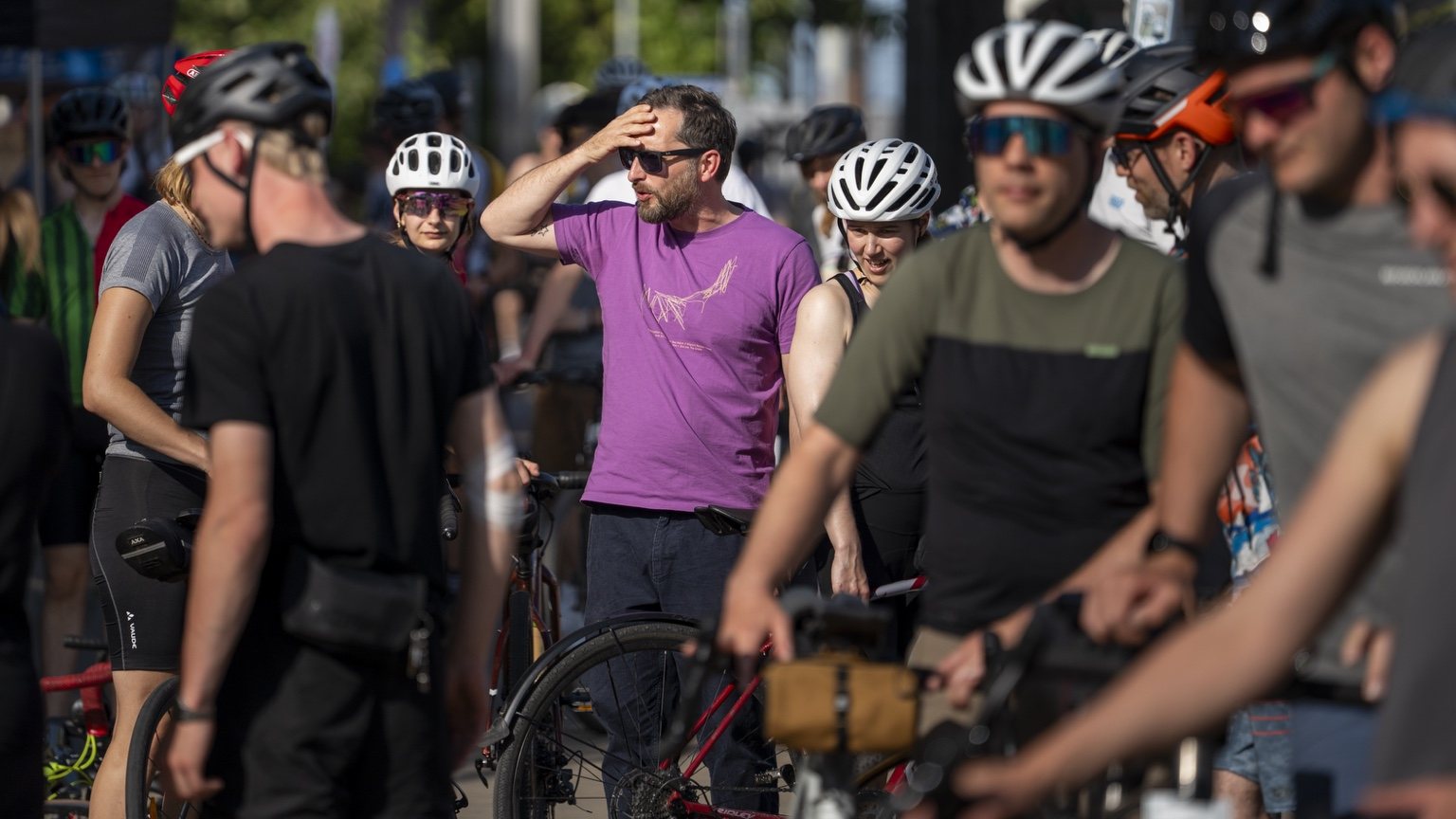 Teilnehmende beim Alleycat 2025